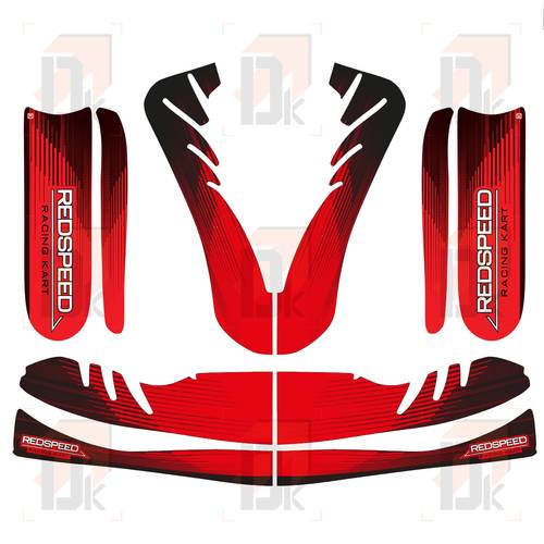 Kit adhesivos de carrocería OTK - Redspeed (M11) | TO 0307.M11-RS | Direct-karting.com Carrocerías OTK - OTK - Redspeed (M11) | Direct-karting.com