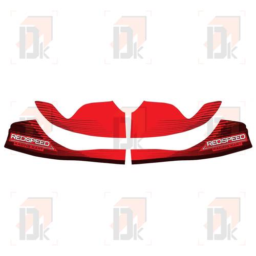 Kit adhesivos spoiler delantero OTK - Redspeed (M8) | TO 307.ZZZ | Direct-karting.com Carrocerías OTK - OTK - Redspeed (M8) | Direct-karting.com