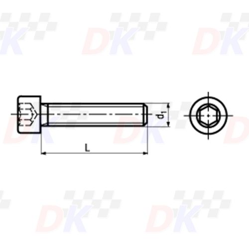 Tornillo CHC (DIN 912) - M8x55 | Direct-karting.com