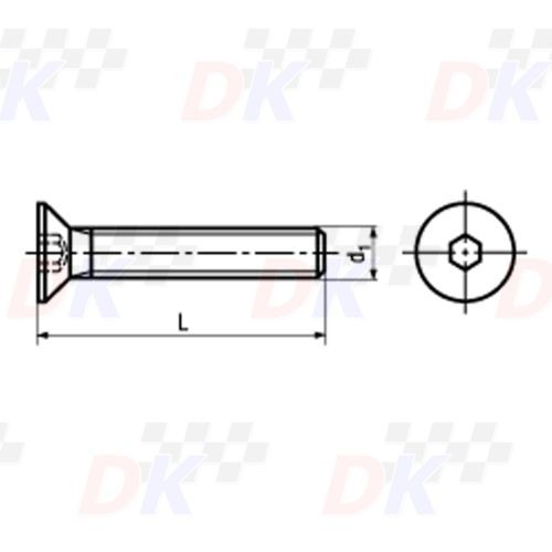 Tornillos FHC (DIN 7991) - M8x16 | Direct-karting.com