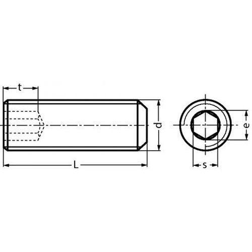 Grub screw (headless) - M6x10 | Direct-karting.com